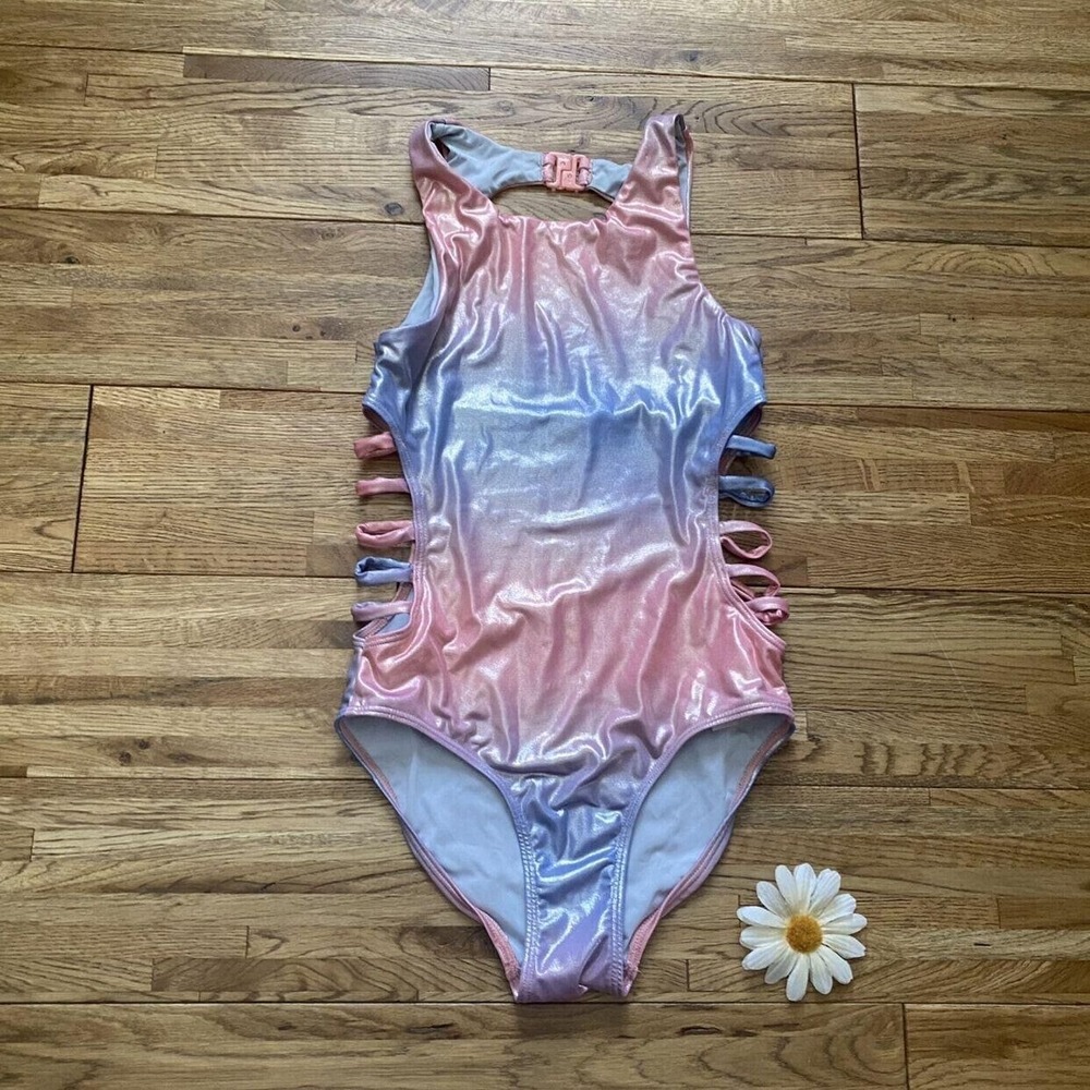 Z by Zella‎ Metallic one piece swimsuit size 8